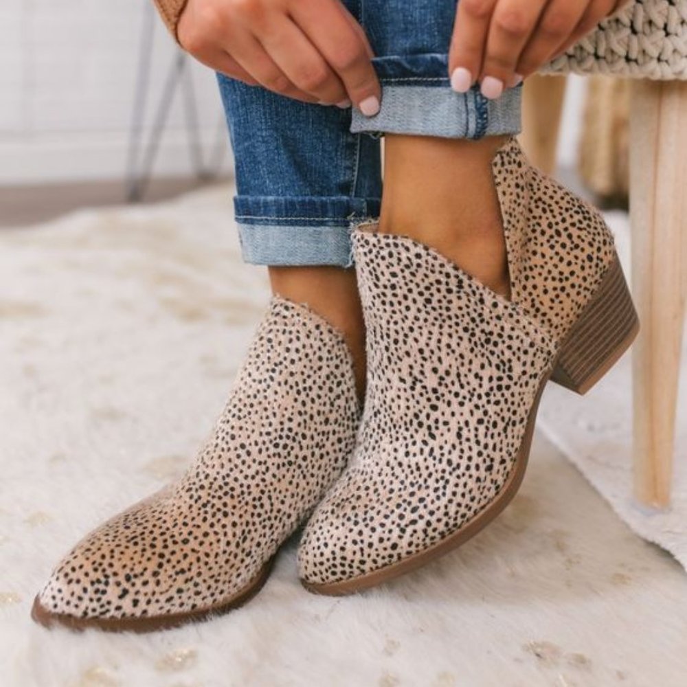 Animal Print Booties 9.5